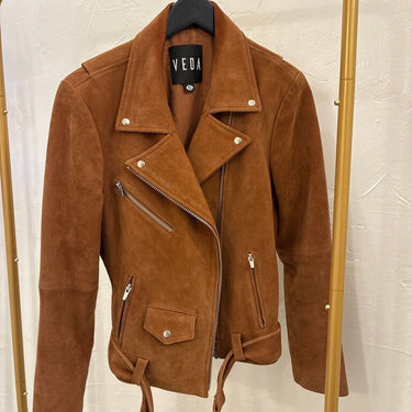Veda Suede Moto Jacket