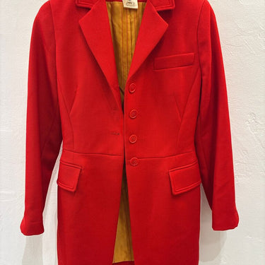 Hermes Paris Vintage Red Blazer