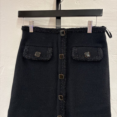 Self-Portrait Black Tweed Mini Skirt