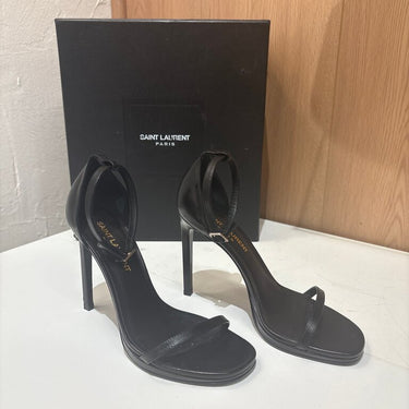 Saint Laurent Black High Heel Sandals- Size 35