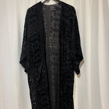 Johnny Was Jade Black Kimono
