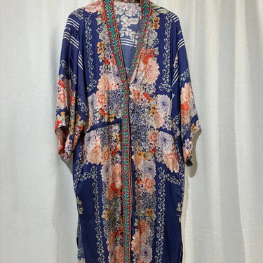 Johnny Was Floral Embroidered Kimono