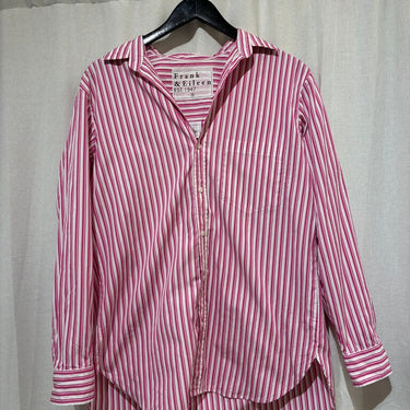 Frank & Eileen Pink Striped Button-Up Shirt