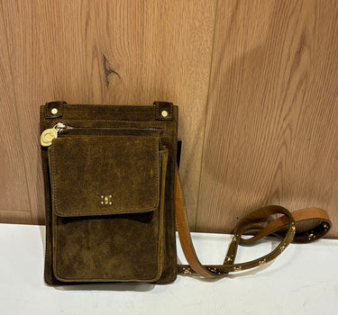 Callen Cordero Suede Brown Crossbody Bag