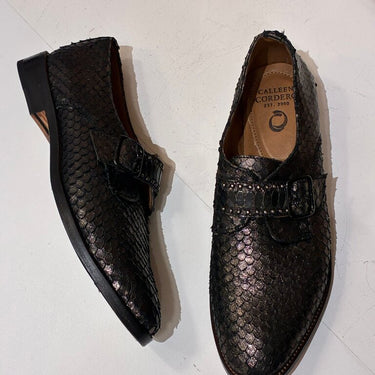 Calleen Cordero Black Scaled Dress Shoes