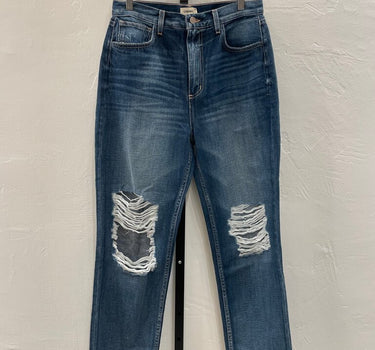 L'AGENCE Women's High Rise Distressed Jeans