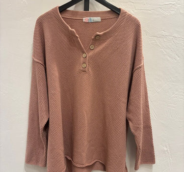 FP Beach Women's Long Sleeve Button Henley