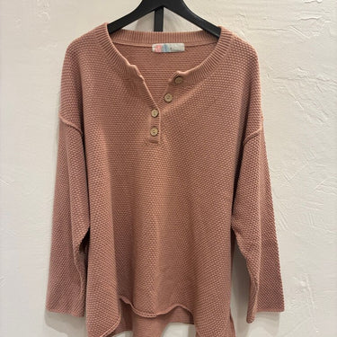 FP Beach Women's Long Sleeve Button Henley