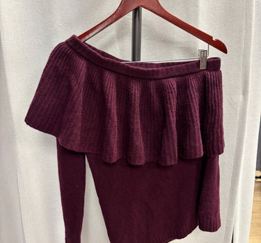 Aqua Cashmere Off-Shoulder Sweater