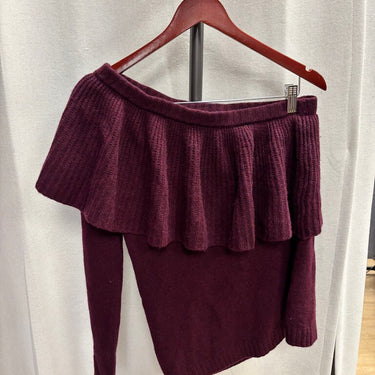 Aqua Cashmere Off-Shoulder Sweater