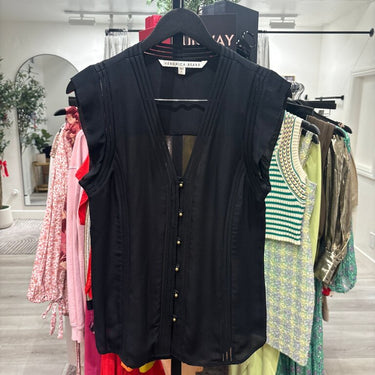 Veronica Beard Black Sleeveless Blouse- Size 8