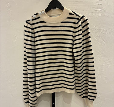 Ganni Striped Knit Sweater