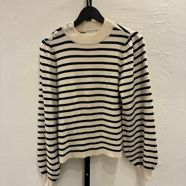 Ganni Striped Knit Sweater