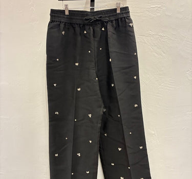 Sandro Black Sequin Trousers