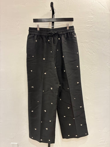 Sandro Black Sequin Trousers