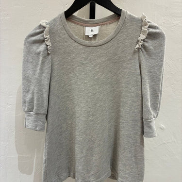 Grey Puff Sleeve Top