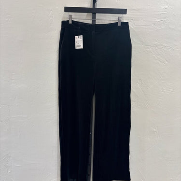 ZARA Black Velveteen Pants- Size Medium