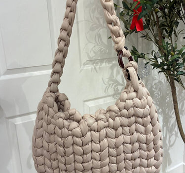 Chloé Wooden C Woven Leather Bag