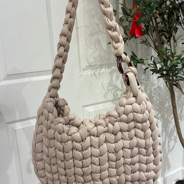 Chloé Wooden C Woven Leather Bag