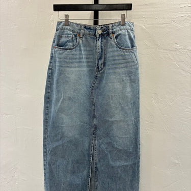 Blank NYC Light Blue Denim Midi Skirt