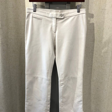 COACH Women's White Leather Pants