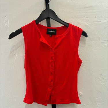 ALL THE WAYS Red Crop Top