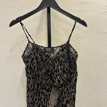 Black and Gold Spaghetti Strap Top