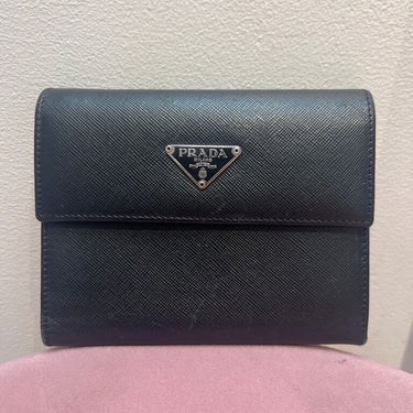 Prada Black Leather Wallet