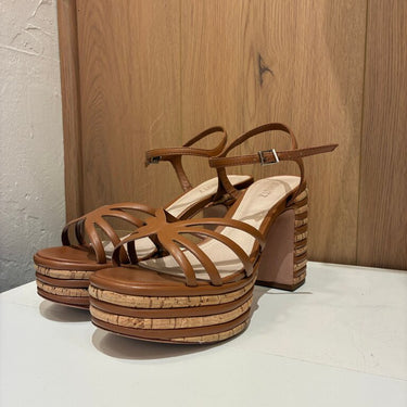 Schultz Brown Strappy High Heel Sandals
