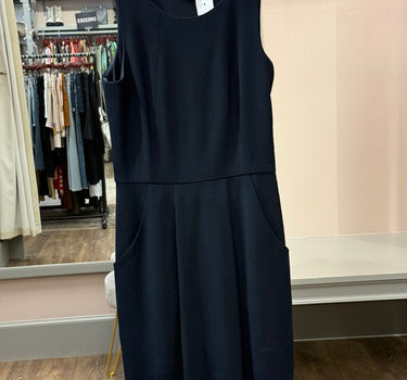 Theory Pleated Little Black Dress