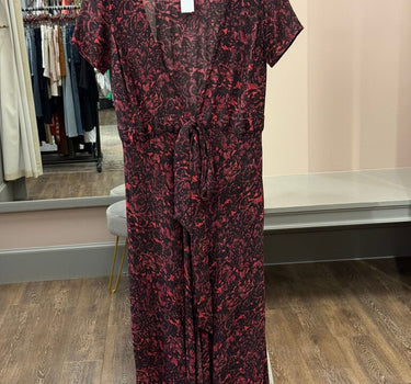 AllSaints Floral Wrap Dress