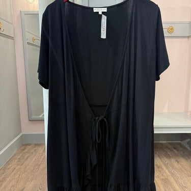 Black Tie-Front Top The Lady & The Sailor