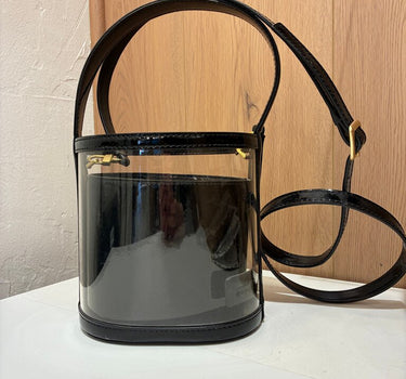 Staud Clear Black Bisset Bag