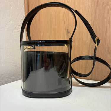 Staud Clear Black Bisset Bag