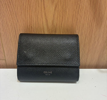 Celine Black Leather Wallet