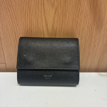 Celine Black Leather Wallet