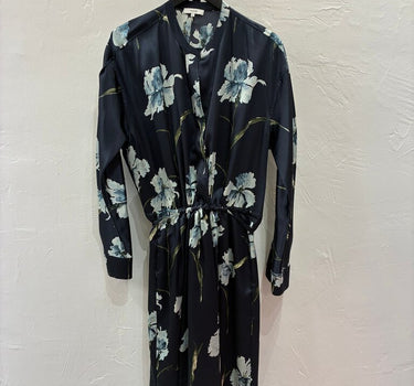 Vince Floral Satin Dress