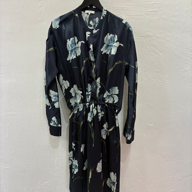Vince Floral Satin Dress