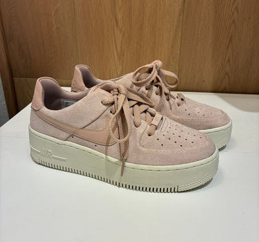 Nike Air Force 1 Low Pink Suede Sneakers