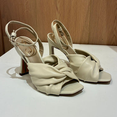Sam Edelman Cream High Heels with Knotted Detail