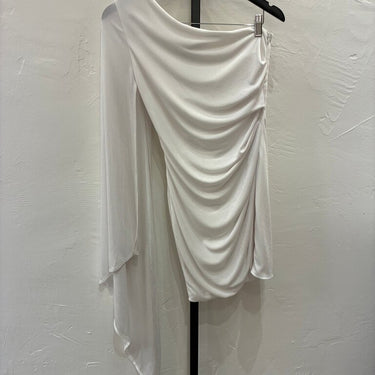 Katie May White Draped Top