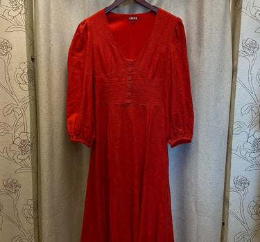 Staud Red Dress