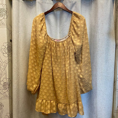 Mumu Yellow Polka Dot Top