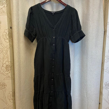 Madewell Button-Up Tiered Dress