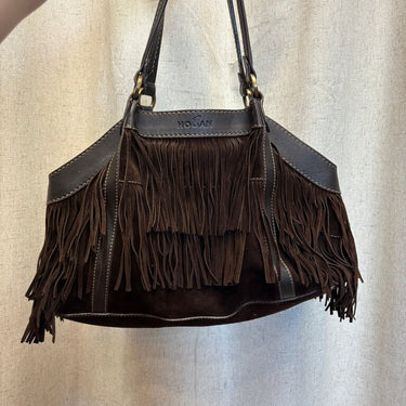 HOGAN Fringed Brown Handbag