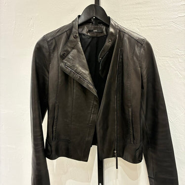 Hugo Boss Dark Brown Leather Jacket