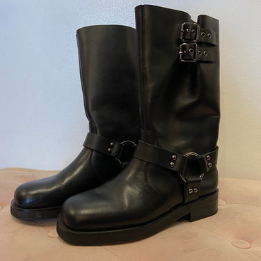 Raye Black Knee-High Boots