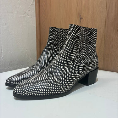 Rag & Bone Black and White Patterned Boots Size 38.5