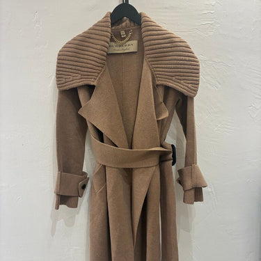 Burberry Wool/Cashmere Blend Long Cardigan with Belt