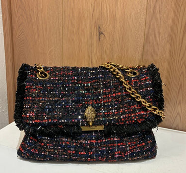 Kurt Geiger Tweed Flap Handbag